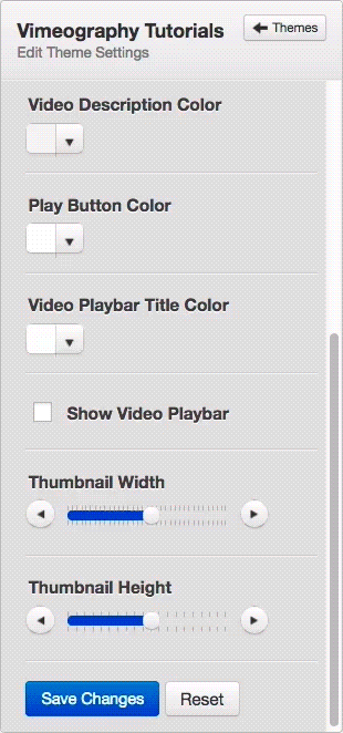 Gallery Editor in Action